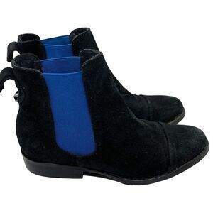 Free People X Jeffrey Campbell Boot Speir Size 6.5 37 New MSRP 198 Black Blue